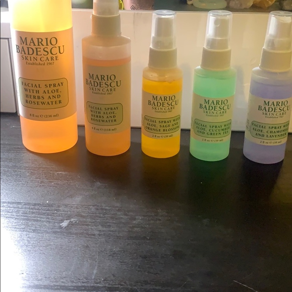 4 different Mario Badescu Facial Sprays!